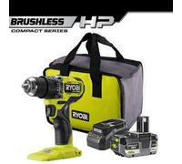 Ryobi RDD18C1-40C 18V ONE+ HP High Performance Brushless Drill Driver Kit 1X 4.0