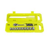 Ryobi RHRS11PC Socket Set Ratchet 3/8" 11 pcs 8 9 10 11 12 13 14 15 16 and 17mm