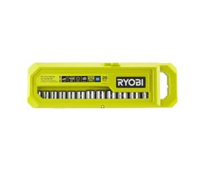 Ryobi RHRS20PC Socket Set Ratchet 3/8" 20 pcs 8-22 24 mm