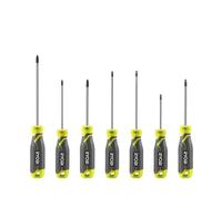 Ryobi RHSDS7PC Magnetic Screwdriver Set (7 Pieces), Green