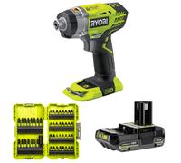 Ryobi RID1801M 18V ONE+ Cordless Impact Driver, 18V 2.0AH Battery & Screw Set