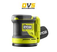 RYOBI 18V ONE+ 125mm Random Orbit Sander (Battery & Charger Excluded) | RROS18-0, Hyper Green, 20000opm, random orbit action, dust collection, smooth sanding