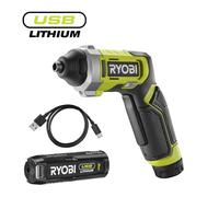 Ryobi RSD4-120T Ergonomic Screwdriver Battery 4V 5Nm 1/4" Hexagonal 1x2.0Ah