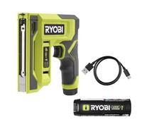 RYOBI USB Lithium 4-in-1 Stapler/Nailer Kit, Cordless with 3Ah Battery, 600+ Staples Per Charge, LED Indicator, Precision Guide