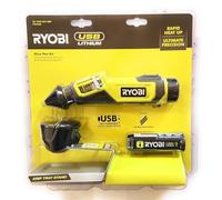 RYOBI USB Lithium Glue Pen KIT with 2.0 AH USB Lithium Battery and Charging Cable FVH56K