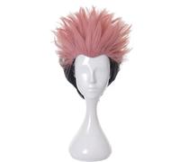 Ryomen Sukuna Cosplay Wig Anime Jujutsu Kaisen Men Costume Orange Pink Black Short Hair Wigs for Adult Cos Anime Party Halloween Christmas(Ryomen Sukuna)