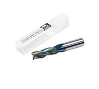 Ryoncng 1PCS Roughing End Mill Solid Carbide CNC Machining 3 Flutes 4 Teeth for Metal Steel Iron Aluminum MDF Acrylic Wood Copper Plastic(3 Flutes-BC2055,16xD16x45x100)