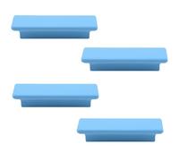 Ryoncng Cabinet Knobs 4Pcs Beech Color Mushroom Head Handle Drawer Tv Wardrobe Single Hole Children's Room Wooden Yellow 96Mm(Blue,96mm)