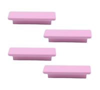 Ryoncng Cabinet Knobs 4Pcs Beech Color Mushroom Head Handle Drawer Tv Wardrobe Single Hole Children's Room Wooden Yellow 96Mm(Pink,96mm)