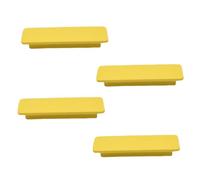 Ryoncng Cabinet Knobs 4Pcs Beech Color Mushroom Head Handle Drawer Tv Wardrobe Single Hole Children's Room Wooden Yellow 96Mm(Yellow,96mm)
