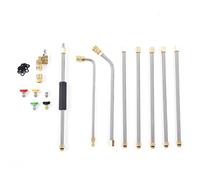 Ryoncng Pressure Washer Extension Wand High Lance Stainless Steel Brass Rubber Quick Connect Rotary Coupler Nozzle Kit for Cleaning Guns Water Brooms