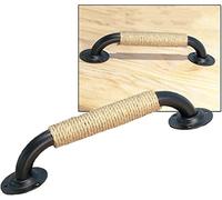 Ryoncng Shower Door Handle 2 Pack Metal Iron Pull Push Barn Rope Handles | Garden Sheds Gate Rail Replacement Grab Bar | Kitchen Furniture Cabinet Closet Drawer(60mm)