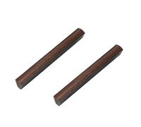 Ryoncng Wood Dresser Knobs 2Pcs Black Walnut Cabinet Handles Wardrobe Door Drawer One Line Gray Solid Furniture 192Mm(128mm)