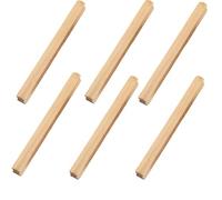 Ryoncng Wood Dresser Knobs 6Pcs Cabinet Door Drawer Solid Handle Rubber Wardrobe Wooden 96Mm(160mm)