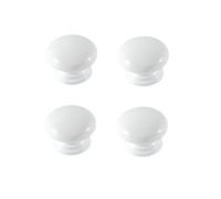 Ryoncng Wooden Handles for Cupboards 4Pcs Mushroom Shaped Colored Single Hole Children's Wardrobe Cabinet Door Drawer Orange Yellow(White)