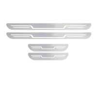 RYOSRKQMK 4Pcs Carbon Car Door Sill Protector Strips for Jeep Compass 2017-2024 2025-2026 Scuff Plate Guards Waterproof Welcome Pedal Decorative Sticker Kick Plates,B