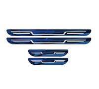 RYOSRKQMK 4Pcs Carbon Car Door Sill Protector Strips for Renault Captur II I/Captur E-Tech 2019-2024 2025-2026 Scuff Plate Guards Waterproof Welcome Pedal Decorative Sticker Kick Plates,D