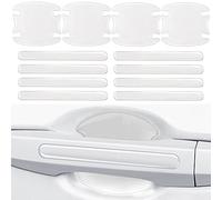 RYOZAI 12Pcs Car Door Handle Protectors Transparent Car Door Handle Scratch Protector Waterproof Anti-Scratch Paint Universal Car Door Cup Handle Protector Sticker