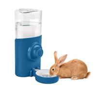 Rypet Hanging Rabbit Water Bottle Cage, 21oz Guinea Pig Water Bottle Dispenser, Automatic Small Pet Cage Water Feeder for Bunny Chinchilla Hamster Hedgehog Ferret Rat Gerbil Small Animal (Blue)