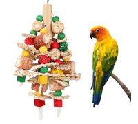 Rypet Wood Bird Chewing Toys for Cage Wall, Wooden Bird Cage Toy for Helping to Trim Beak, Birds Toys Parrot Toy for African Grey Parrots Cockatoos Amazon Parrot and Other Small to Medium Parrots