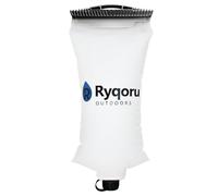 Ryqoru 2L Collapsible Water Bag, 28mm Thread TPU Hydration Canteen Compatible with Sawyer Squeeze, BPA Free Leak-Resistant Water Bladder for Camping and Hiking