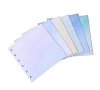 RYQZHHY Notebook With Dividers A6 A7 Handbook Multi-Function Color Matching Square Loose-Leaf Card Book Office Stationery(Square Colorful,A7)