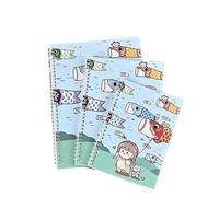 RYQZHHY Notebook With Dividers Double-sided Release Paper Hand Account Tape Sticker Material Loose-leaf Illustration Book Storage(1,A4)