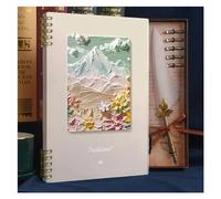 RYQZHHY Notebook With Dividers Loose-leaf Book Detachable Notebook Volume Paper Stationery Office Supplies(A,A4)