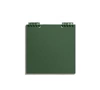 RYQZHHY Notebook With Dividers Square Notebook Substyle Simple Checkered Manual Ledger Diary Super Thick Blank Book Journal(Green)