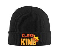 RYRFBFF Solid Color Knitted hat Clash King Clashed Royales Knitted s for Women Men Beanies Autumn Winter Hats Acrylic Warm s Ear Protection and Windproof Gift