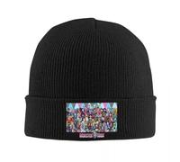 RYRFBFF Solid Color Knitted hat Monster High Doll Pretty Pink Pattern Warm Fashion Bonnet Hat Autumn Winter Outdoor Beanies Hats for Unisex Adult Gift