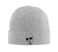 RYRFBFF Solid Color Knitted hat Mr.Worldwide Pitbull Silhouette Bonnet Hats Unisex Adult Cool Elastic Beanie Hats Winter Outdoor Printed Cap Warm Gifts