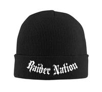 RYRFBFF Solid Color Knitted hat Raider Nation Addict Raiders Las Vegas Beanies Winter Hat Warm Unisex Casual Caps for Men Women Gifts Warm Gifts
