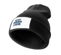 RYRFBFF Solid Color Knitted hat Solitary is Torture Custom Hat Beach Golf dad hat Women's Beach Outlet Men's Ear Protection and Windproof Gift