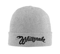 RYRFBFF Solid Color Knitted hat Whitesnake Black Tour Band Beanie Winter Hat Warm Unisex Casual Caps for Men Women Gifts Warm Gifts