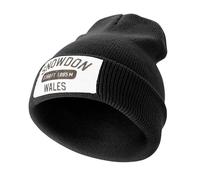 RYRFBFF Solid Color Knitted hat Yr Wyddfa - Highest Peak in Wales, United Kingdom - Brown Vintage Athletic Beach for Girls Men's Ear Protection and Windproof Gift