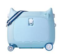 RYRYR Cabin Suit Cases With Wheels,Hard Shell Carry On Hand Trolley Suitcase Luggage The Latest Children's for 1-7 Years Old,Unisex Travel Tots Kids Trunk,Girls Boys(Blue)