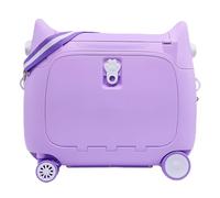 RYRYR Cabin Suit Cases With Wheels,Hard Shell Carry On Hand Trolley Suitcase Luggage The Latest Children's for 1-7 Years Old,Unisex Travel Tots Kids Trunk,Girls Boys(Purple)