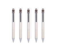 RYRYR Gel Ink Pens,pens,5pcs 0.5mm Retractable Pen with Comfortable Grip Barrel Smooth Flowing Size: 14.6cm/5.7in(Beige)