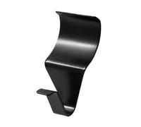 RYRYR S Shaped Hanging Hooks,1pcs Stainless Steel Shape Metal,Vinyl Siding No-Hole Needed Heavy Duty Coat Hangers for Outdoor Decor Hook(Black)