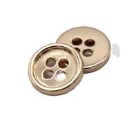 RYRYR Shirt buttons,Blazer buttons,Metal Button,Luxury Buttons,Sewing Button,6 Pcs 4 Holes Small Gold Metal Buttons for Women Clothes Shirt Cuff Decorations Sewing Accessories(Gold,10cm)