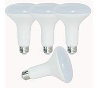 Rysa Light 4 Pack BR30 LED Bulbs,3000K Dimmable Flood Lights High CRI 100W Equivalent Uses 15W,1350 Lumens, R80 E27 Base for Living Bedroom Dining Room (Warm White)