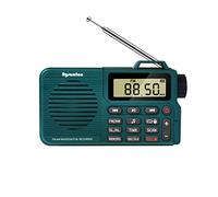 Rysamton Portable AM/FM Radio, Digital Radio Recorder, Bluetooth 5.0 Wireless Speaker, Wake Up and Sleep Function, 12/24 Hour Time Display with Large Digital Display