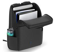 Rysker PS5/ Slim/ Pro Console Backpack, PS5 Travel Bag with Full Protection, Large Capacity PS5 Carry Bag, PS Portal, Laptop, Game Card, PlayStation 5 Backpack with 3 Cable Pockets- Black