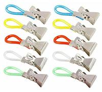 ryson 10 Pcs Towel Hanging Clips Hooks Dish Cloth Tea Hand Hangers Kitchen Cafe