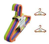 RYSONS Pack of 20 Children's Hangers for Clothes Kids Child Baby Multi Coloured Non-Slip Bulk Strong Plastic Hangers 29cm x 17cm