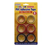 RYSONS PVC ADHESIVE TAPE COLOUR CODED 6 PACK