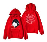 RYSXJLX Beabadoobee The Space in Between Tour Hoodie 2025 Women Men Fashion Casual Long Sleeve Sweatshirt (XL,red)
