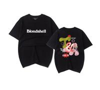 RYSXJLX Blondshell If You Asked for A Picture Print T-Shirt Women Men Fashion Casual Short Sleeve Tee (L,Black)