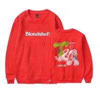 RYSXJLX Blondshell If You Asked For A Picture Sweatshirt Crewneck Unisex Retro Classic Long Sleeve Top (XXL,red)
